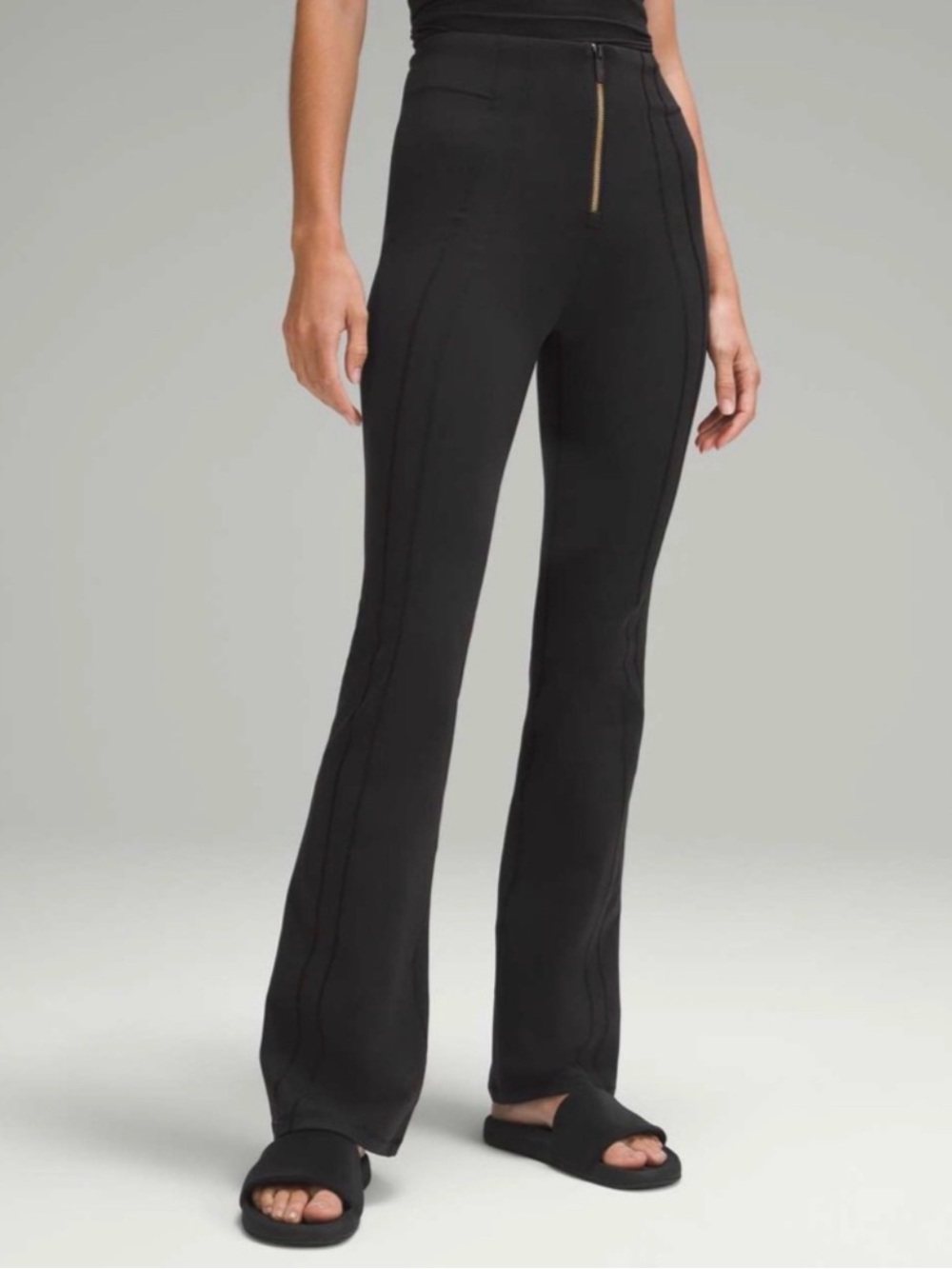 Lululemon Define Zip-Front High-Rise Flared Pant size 6